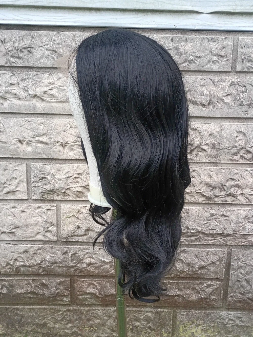 Black Lace Front Long Wavy Women's Wig